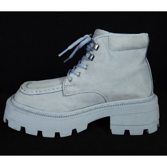 Eytys Tribeca Lace-Up Boots 36 US 6 Womens Sky Blue - Picture 8 of 16
